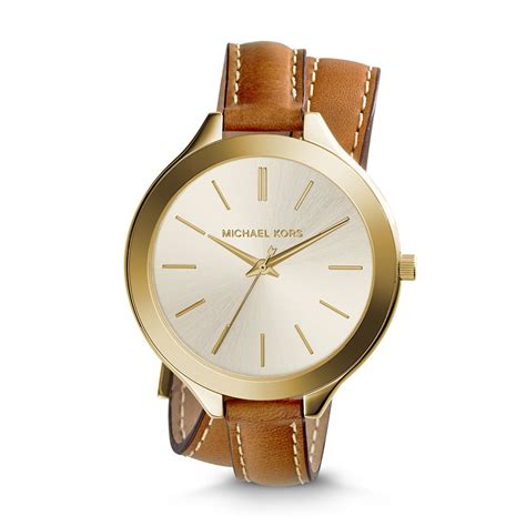 michael kors slim double wrap watch|Michael Kors silicone watch band.